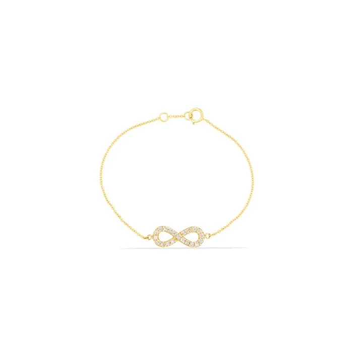 Infinity Bracelet With Diamonds Alexis Jae Bracelets