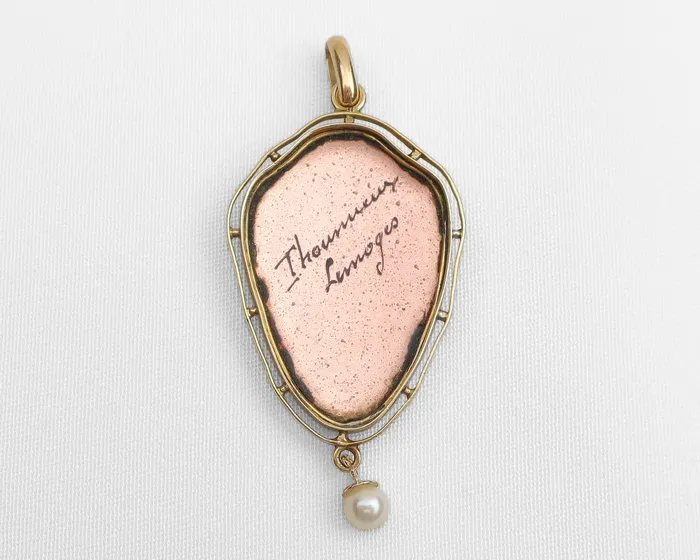 Isadoras A Necklaces Victorian Limoges Portrait Pendant Isadoras A Necklaces Victorian Limoges Portrait Pendant