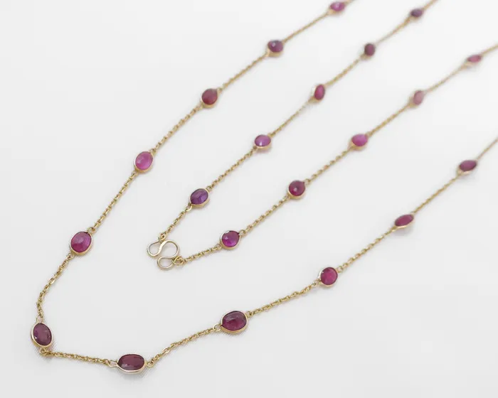 Isadoras C Vintage Ruby Strand Necklace Necklaces