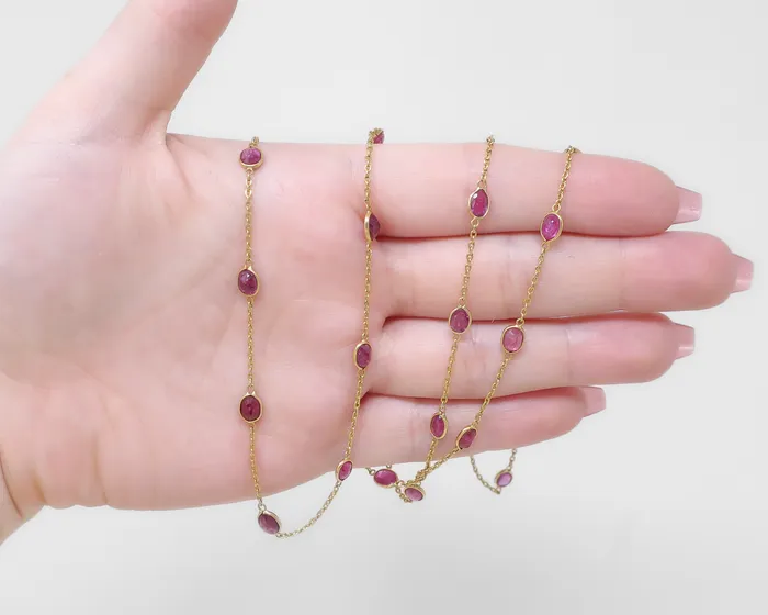 Isadoras C Vintage Ruby Strand Necklace Necklaces