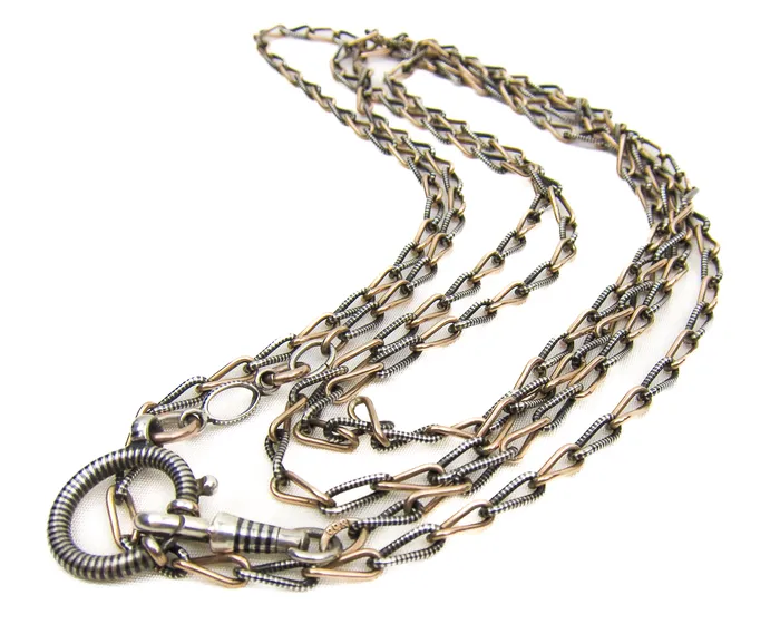 Isadoras LD Necklaces Long Victorian Niello Chain