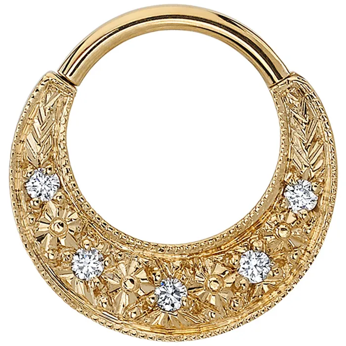 Jenn Hinge Ring in Gold with DIAMONDS Body Vision BVLA Rings