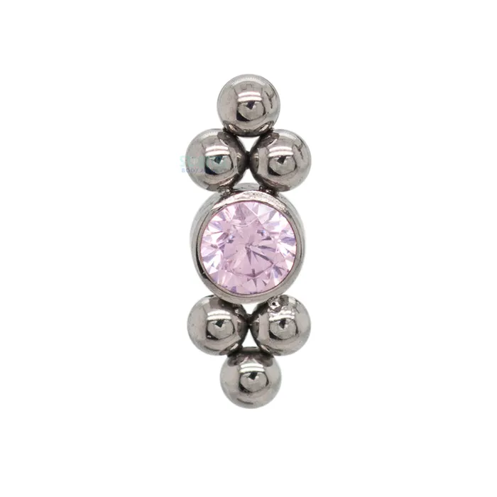 LeRoi 11HT6A Haute Couture 2mm Faceted Gem Bezel on Flatback Earrings
