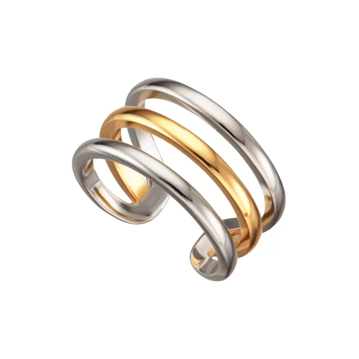 Mixed Metal Triple Band Ring Scream Pretty Rings