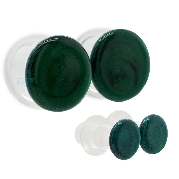 Necklaces Glasswear Studios Glass Colorfront Plugs Kryptonite Premium Color