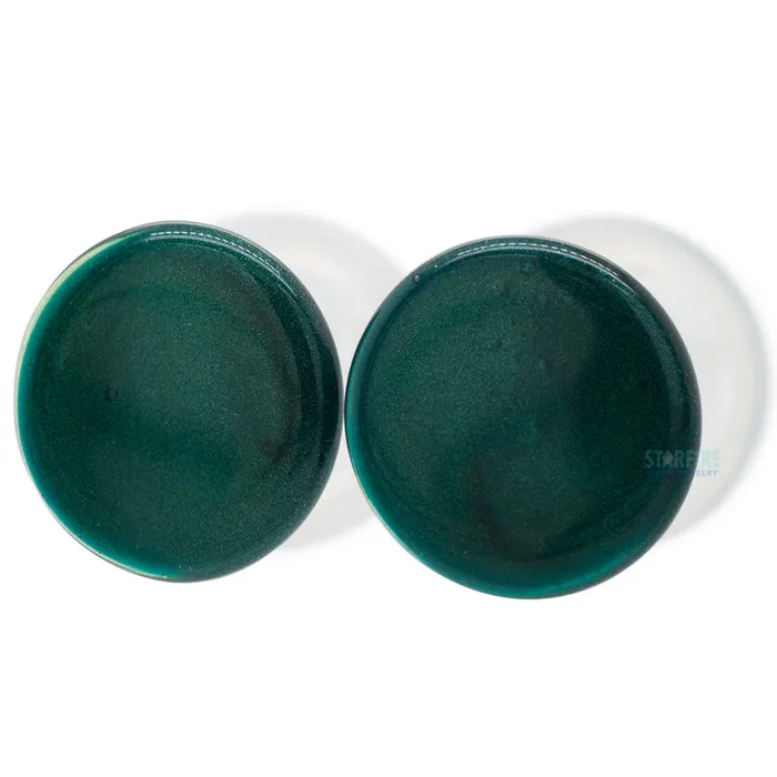 Necklaces Glasswear Studios Glass Colorfront Plugs Kryptonite Premium Color