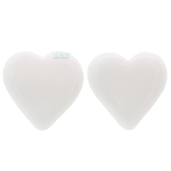 Necklaces Glasswear Studios Heart Glass Plugs