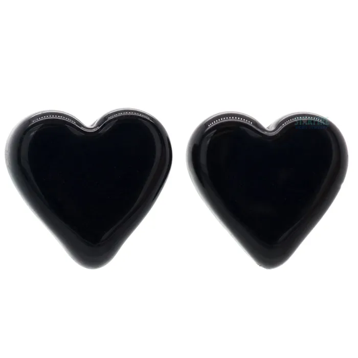 Necklaces Glasswear Studios Heart Glass Plugs