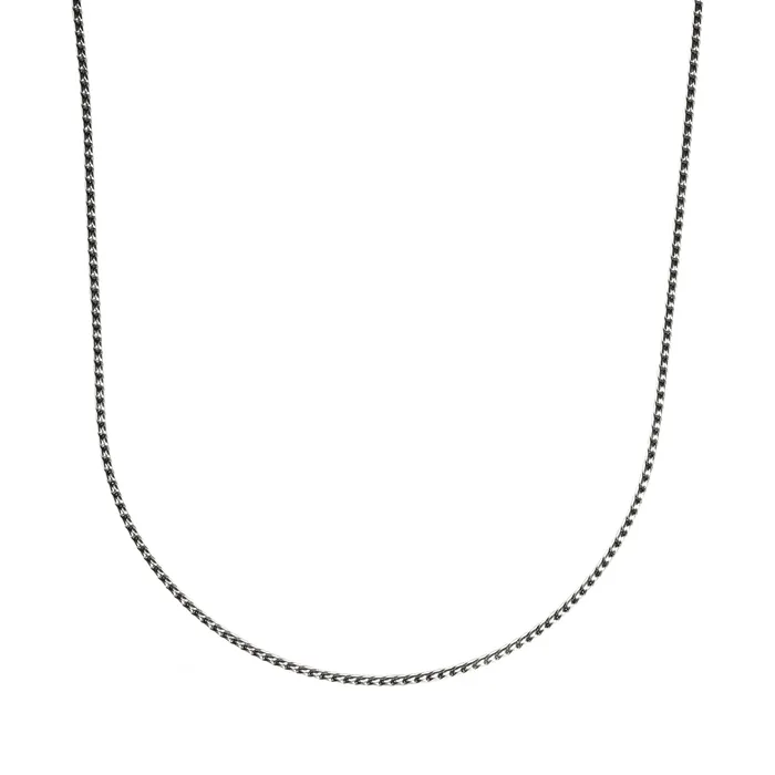 Necklaces LOUPN Rope Chain Necklace Sterling Silver 22 mm 195 Oxidized Polished