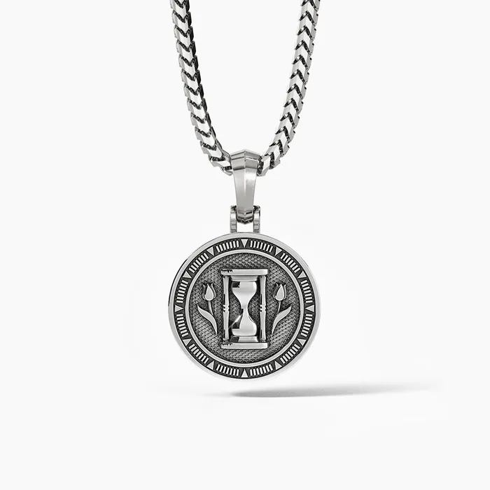 Necklaces Proclamation Jewelry Memento Mori Silver Skull Pendant