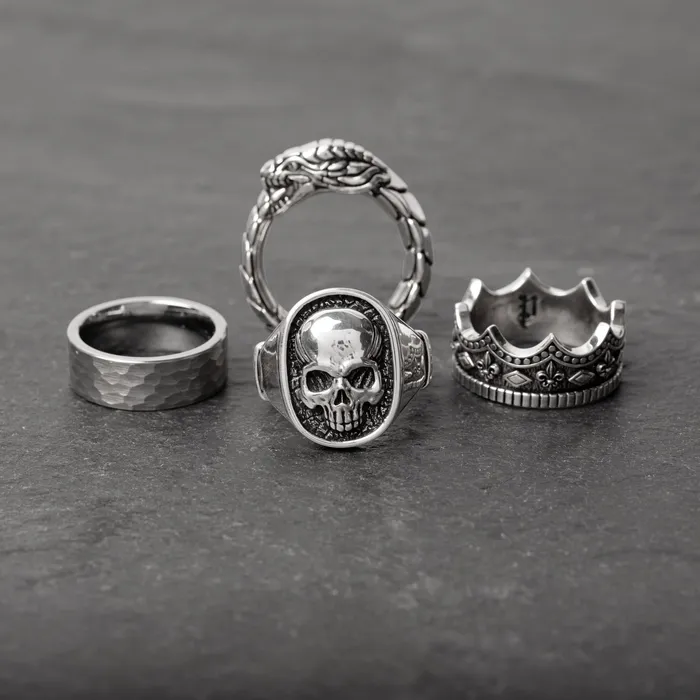 Proclamation Jewelry Rings Skull Silver Signet Ring