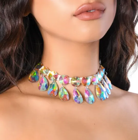 Rainbow Carnival Iridescent Necklace THE LUMI SHOP Necklaces