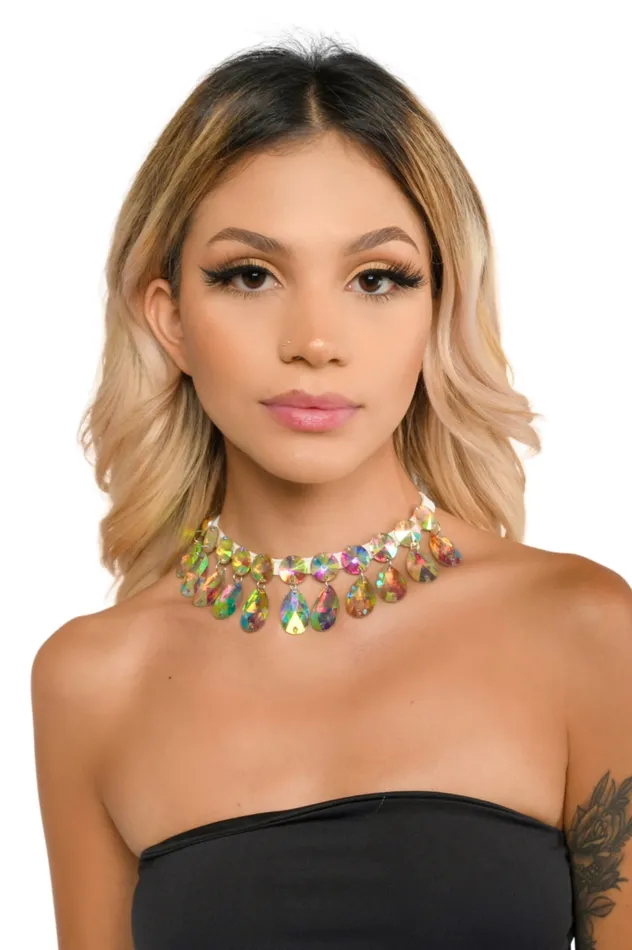 Rainbow Carnival Iridescent Necklace THE LUMI SHOP Necklaces