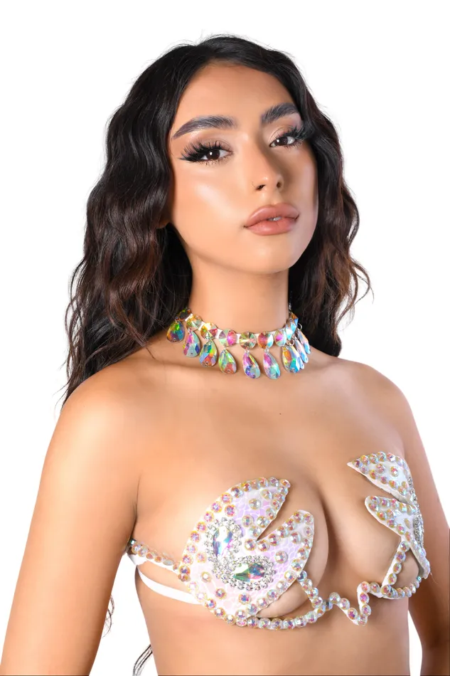 Rainbow Carnival Iridescent Necklace THE LUMI SHOP Necklaces