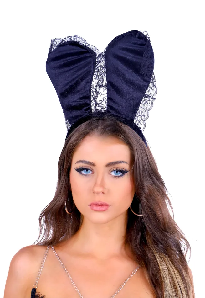 Rings Black Lace Bunny Headband THE LUMI SHOP