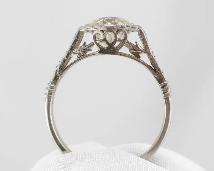 Rings Isadoras C Art Deco Hexagonal Diamond Ring