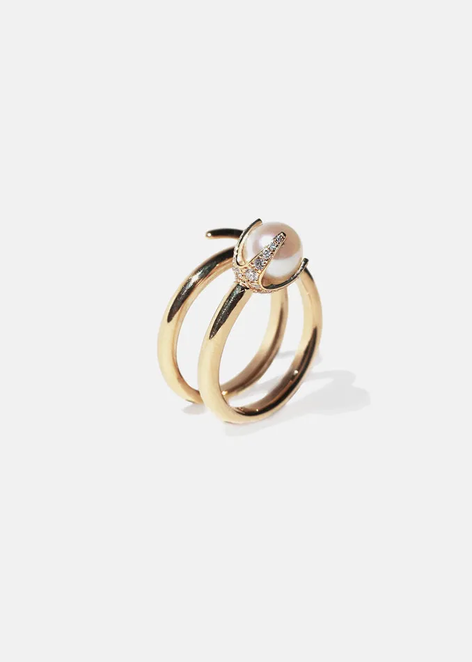 Rings KATKIMfinejewelry Pearl Crescendo Ring
