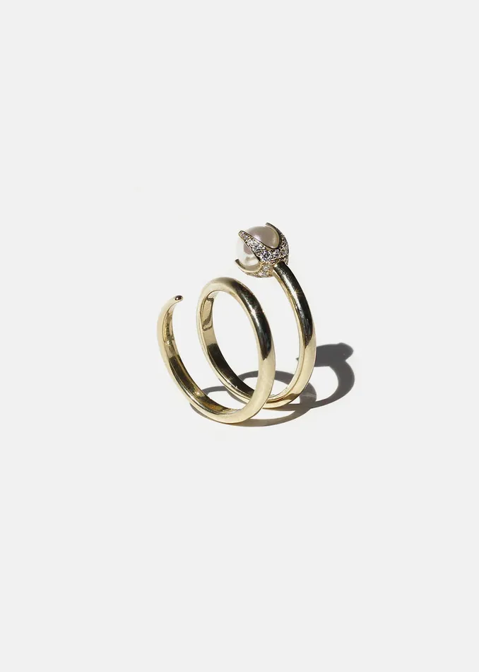 Rings KATKIMfinejewelry Pearl Crescendo Ring