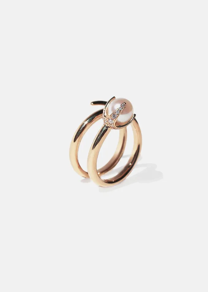 Rings KATKIMfinejewelry Pearl Crescendo Ring