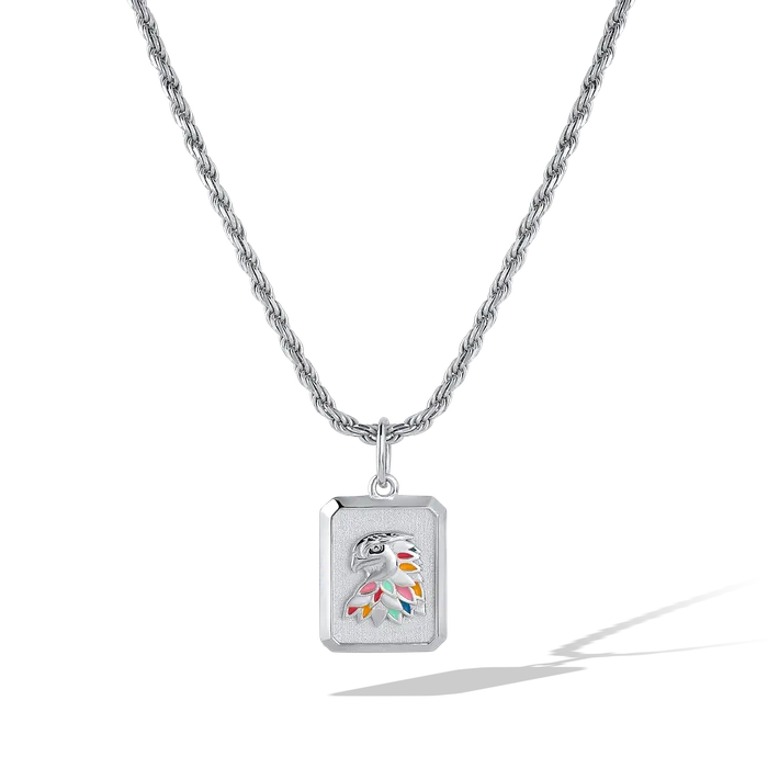 Rings Pendants Hawk Sterling Silver Multi Enamel