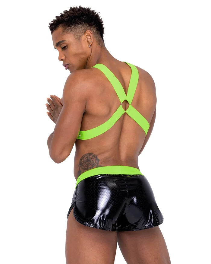 Rings Roma Costume Inc 6333 Mens Vinyl Mesh Runner Shorts Rings Roma Costume Inc 6333 Mens Vinyl Mesh Runner Shorts