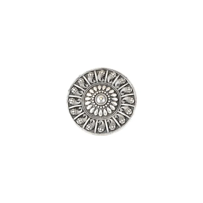 Rings Teejh Teejh Manikya Silver Oxidised Ring