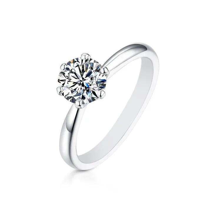Rings Womens Wholesale 5 CT Star Moissanite 925 Sterling Silver Ring vendorunknown Rings Womens Wholesale 5 CT Star Moissanite 925 Sterling Silver Ring vendorunknown