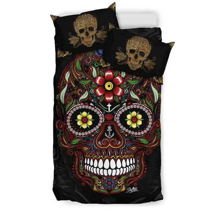 Rings Zapps Clothing Sugar Skull and Golden Skull Pillows