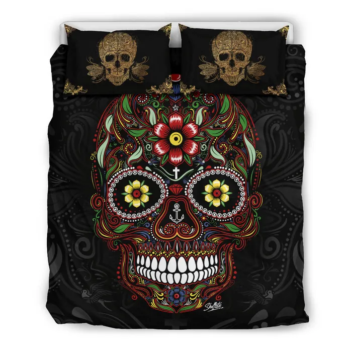 Rings Zapps Clothing Sugar Skull and Golden Skull Pillows