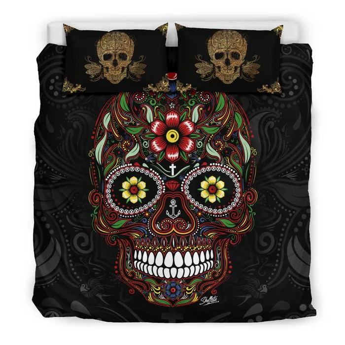 Rings Zapps Clothing Sugar Skull and Golden Skull Pillows
