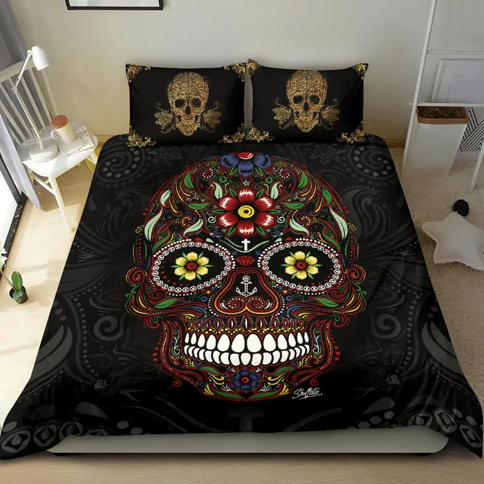 Rings Zapps Clothing Sugar Skull and Golden Skull Pillows