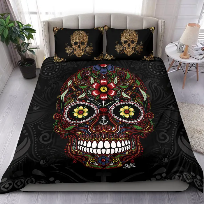 Rings Zapps Clothing Sugar Skull and Golden Skull Pillows