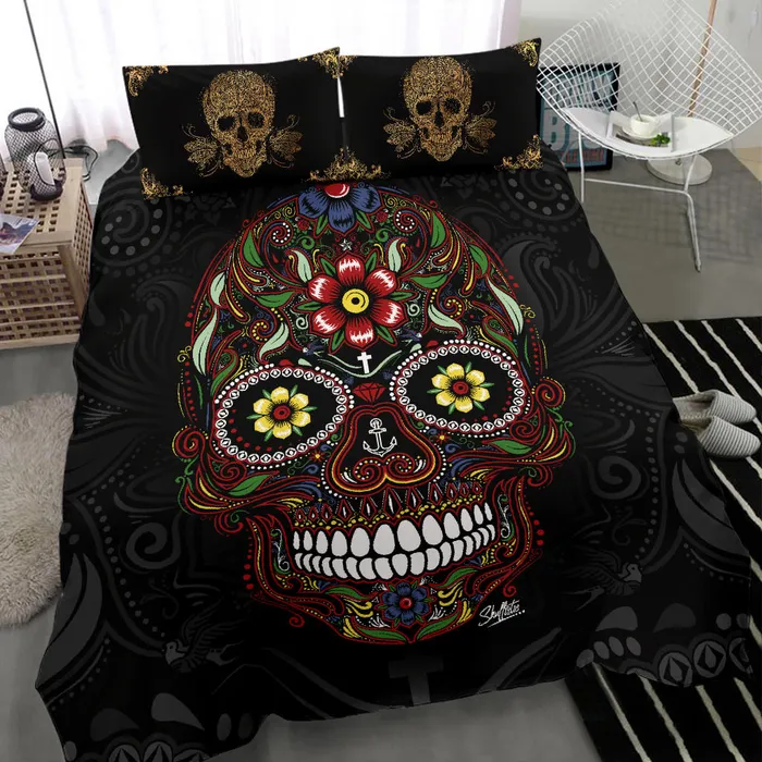 Rings Zapps Clothing Sugar Skull and Golden Skull Pillows