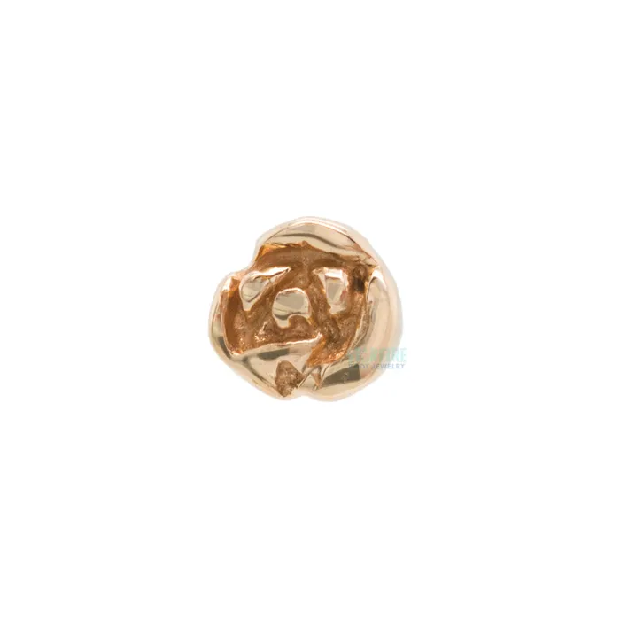 Rose Threaded End in Gold LeRoi Earrings