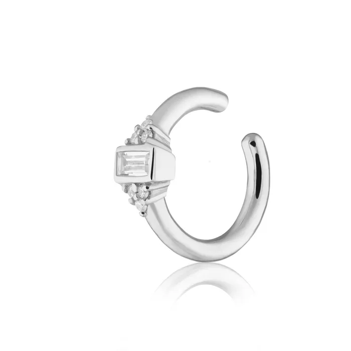 Silver Audrey Single Ear Cuff Scream Pretty Earrings