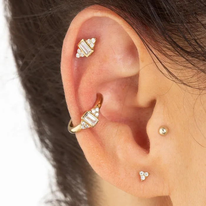 Silver Audrey Single Ear Cuff Scream Pretty Earrings