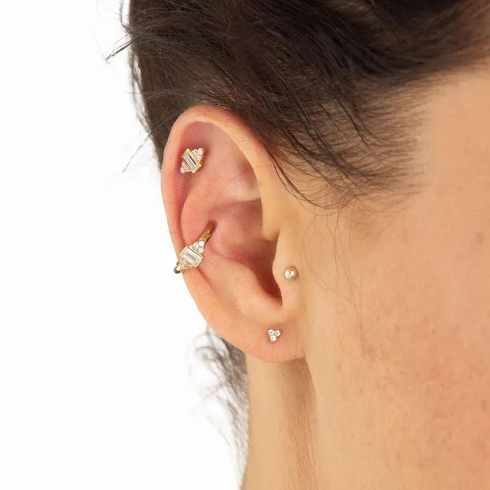 Silver Audrey Single Ear Cuff Scream Pretty Earrings
