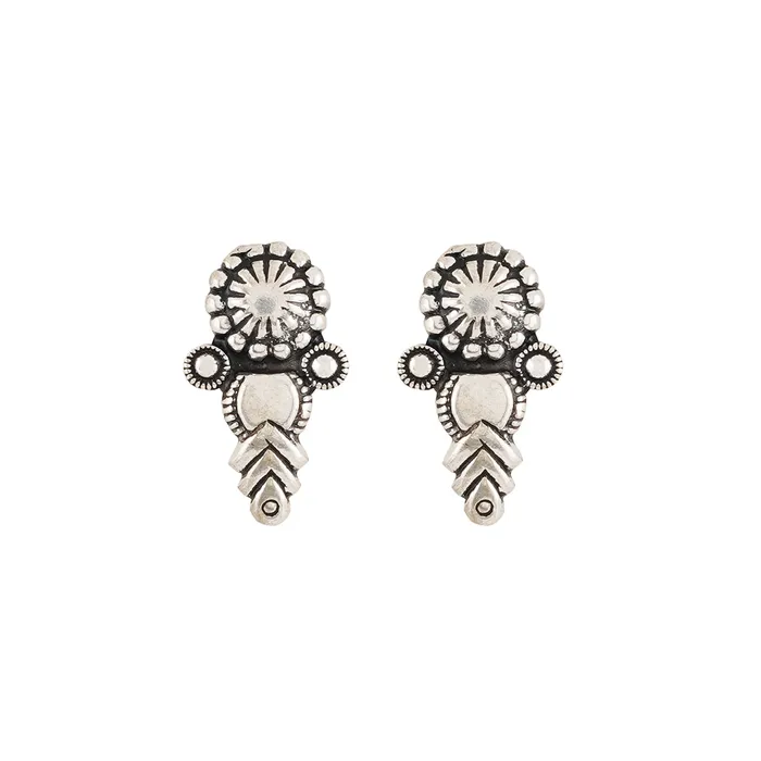 Sitam Silver Oxidised Necklace Set Teejh Necklaces
