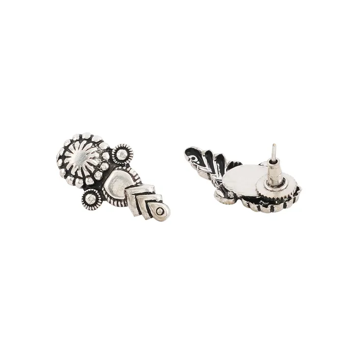 Sitam Silver Oxidised Necklace Set Teejh Necklaces