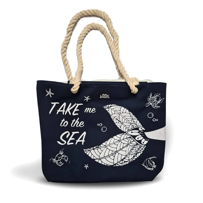 Skullistic Earrings Take Me To The Sea Mermaid Shoulder Beach Bag
