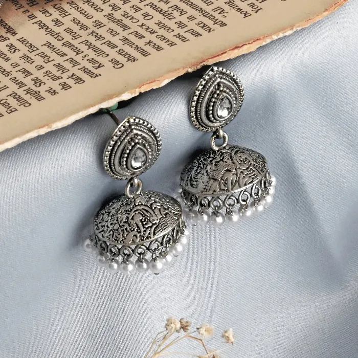 Teejh Earrings Teejh Ashriya Silver Oxidised Earring