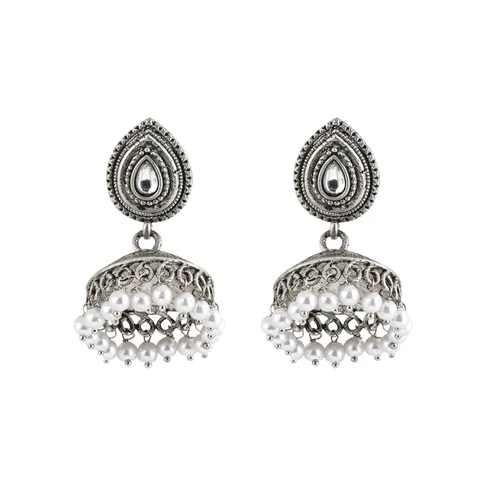 Teejh Earrings Teejh Ashriya Silver Oxidised Earring