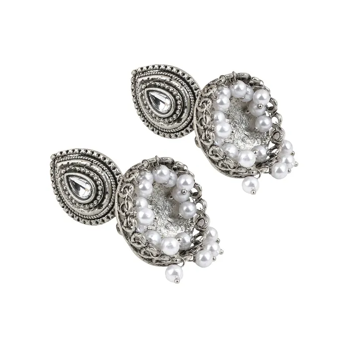 Teejh Earrings Teejh Ashriya Silver Oxidised Earring