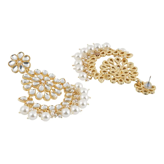 Teejh Earrings Teejh Raima Pearl and Polki Earring Teejh Earrings Teejh Raima Pearl and Polki Earring
