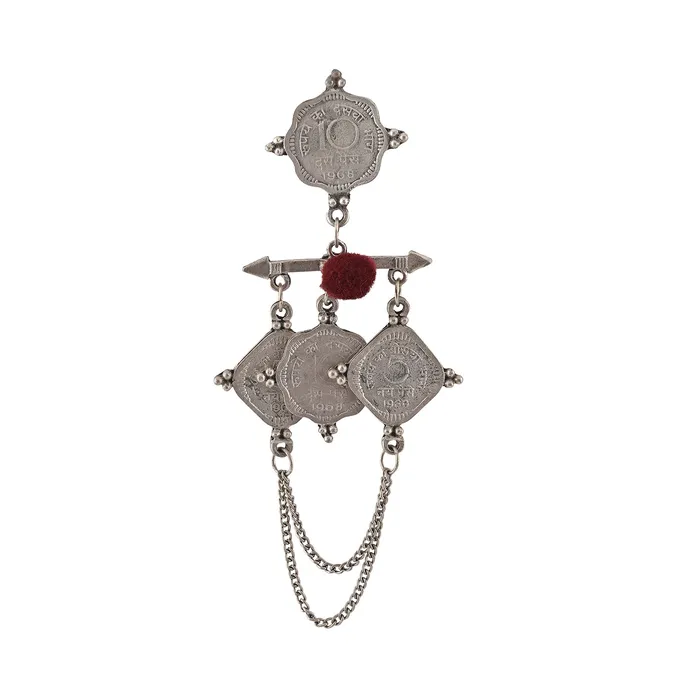 Teejh Earrings Teejh Varaha Coin Brooch