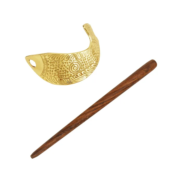 Teejh Fatima old lossy Bun Stick Teejh Earrings