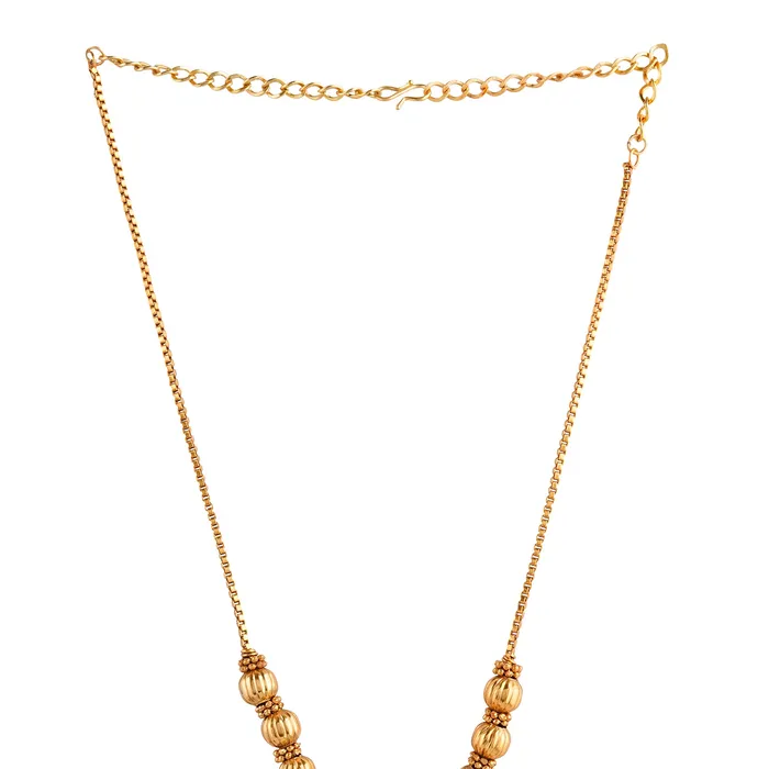 Teejh Kahlima Gold Red And Green Necklace Set Teejh Necklaces