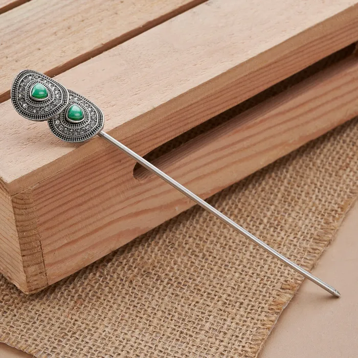 Teejh Necklaces Teejh Vaidahi Silver Turquoise Juda Stick