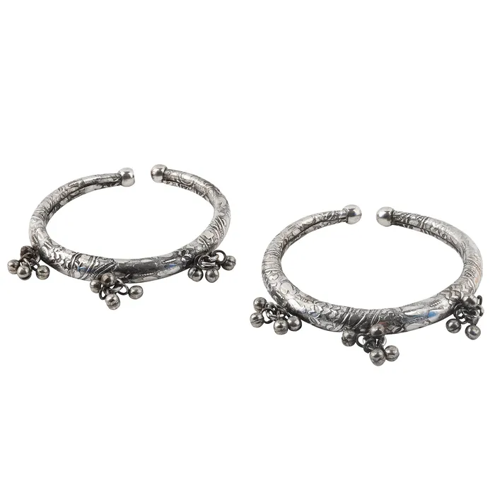 Teejh Rings Teejh Bhanvi Silver Oxidised Anklet