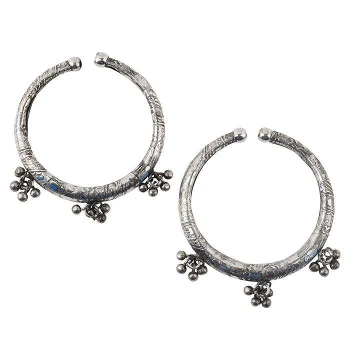 Teejh Rings Teejh Bhanvi Silver Oxidised Anklet